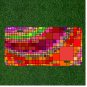 Custom Personalized License Plate Auto Tag With Colorful Square Shapes Design