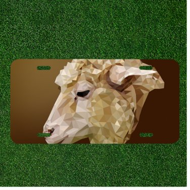 Custom Personalized License Plate Auto Tag With Stunning Sheep Design NEW