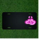 Custom Personalized License Plate With Add Names To Love Emotion Hearts