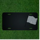 Custom Personalized License Plate With Add Names To Flag Chequered Racing
