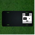 Custom Personalized License Plate With Add Names To Dog Pixelated Pixels