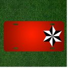 Custom Personalized License Plate With Add Names To Hexagram Polygon Star