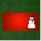 Custom Personalized License Plate With Add Names To Snowman Winter Holiday