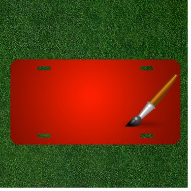 Custom Personalized License Plate With Add Names To Paintbrush Paint Brush