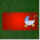Custom Personalized License Plate With Add Names To Pram Baby Carriage