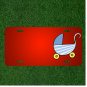 Custom Personalized License Plate With Add Names To Pram Baby Carriage