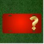 Custom Personalized License Plate With Add Names To Question Mark Punctuation