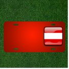 Custom Personalized License Plate With Add Names To Austria Flag Country