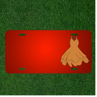 Custom Personalized License Plate With Add Names To Dress Elegant Fashion