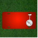 Custom Personalized License Plate With Add Names To Unicycle Balance Wheel