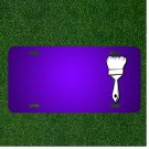 Custom Personalized License Plate With Add Names To Paint Brush Paintbrush