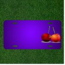 Custom Personalized License Plate With Add Names To Cherries Fruit Natural