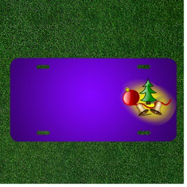 Custom Personalized License Plate With Add Names To Christmas Tree Bells