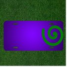 Custom Personalized License Plate With Add Names To Spiral Green Twisted