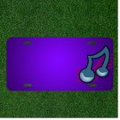 Custom Personalized License Plate With Add Names To Musical Notes Symbols