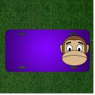 Custom Personalized License Plate With Add Names To Face Monkey Sad