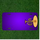 Custom Personalized License Plate With Add Names To Trumpet Music