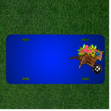 Custom Personalized License Plate With Add Names To Wheelbarrow Barrow