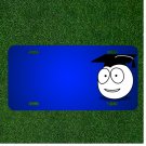 Custom Personalized License Plate With Add Names To Smiley Graduate