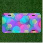 Custom Personalized Car License Plate With Bokeh Background Texture Pink