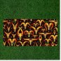 Custom Personalized Car License Plate With Stylised Horns Black Pattern
