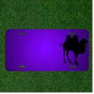Custom Personalized License Plate With Add Names To Camel Silhouette Humps
