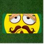 Custom Personalized License Plate Auto Tag With Mustache Emoji Face FUNNY
