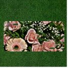 Creative License Plate Auto Tag With Amazing Purple Flowers And Leaves Design