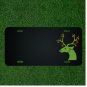 Custom Personalized License Plate With Add Names To Green Deer Antler Design