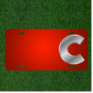 Custom Personalized License Plate With Add Names To English Alphabets C