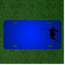 Custom Personalized License Plate With Add Names To Skiing Alpin Sticks