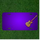 Custom Personalized License Plate With Add Names To Acoustic Guitar