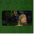 Custom Personalized License Plate Auto Tag With Skeleton Coming Out Of Grave NEW