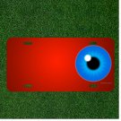 Custom Personalized License Plate With Add Names To Eye Iris Vision Human
