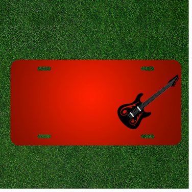 Custom Personalized License Plate With Add Names To Electric Guitar Guitar