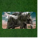 Custom Personalized License Plate Auto Tag With Elephant With Trees On It Design