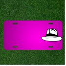 Custom Personalized Car License Plate With Add Names To Hat Cowboy Hat Black