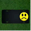 Custom Personalized License Plate With Add Names To Sad Emoji Face Design NEW
