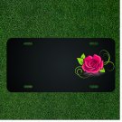 Custom Personalized License Plate With Add Names To Fancy Pink Flower Design NEW