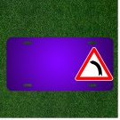 Custom Personalized License Plate With Add Names To Dangerous Curve To The Left