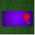 Custom Personalized License Plate With Add Names To Kite Fly Red Tail Kite
