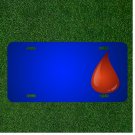 Custom Personalized License Plate With Add Names To A Drop Of Blob Blood