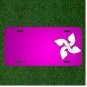 Custom Personalized Car License Plate With Add Names To Flowers Line Art Black