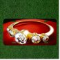 Ring Jewellery Diamond Gold 3D Custom Novelty License Plate Car Tag