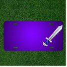 Custom Personalized License Plate With Add Names To Sword Weapon Ancient