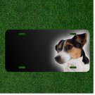 Custom Personalized License Plate Auto Tag With Toy Fox Terrier Dog Add Names
