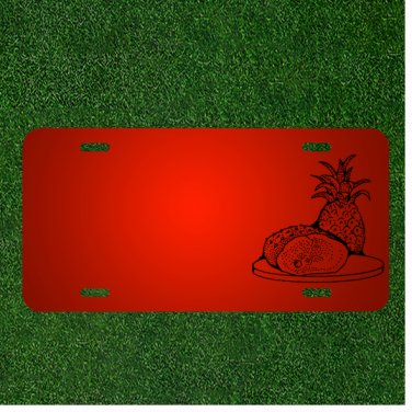 Custom Personalized License Plate With Add Names To Food Meat Pork Ham
