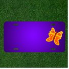 Custom Personalized License Plate With Add Names To Butterfly Yellow Insect