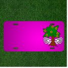 Custom Personalized Car License Plate With Add Names To Tree Wings Roots