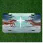 Custom Personalized License Plate Auto Tag With Two Hands And White Cross NEW